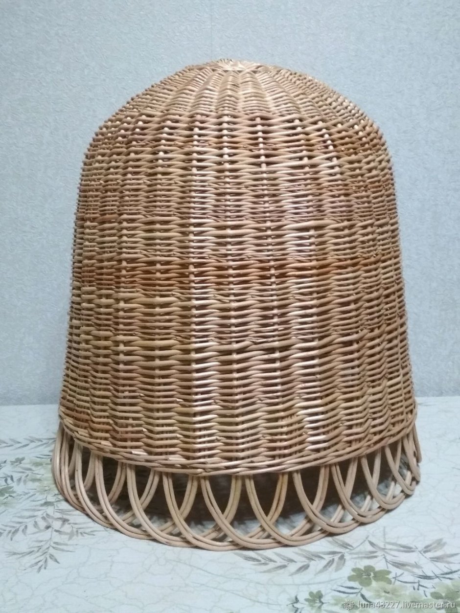 Огромный плетеный абажур, размер 1 метр
