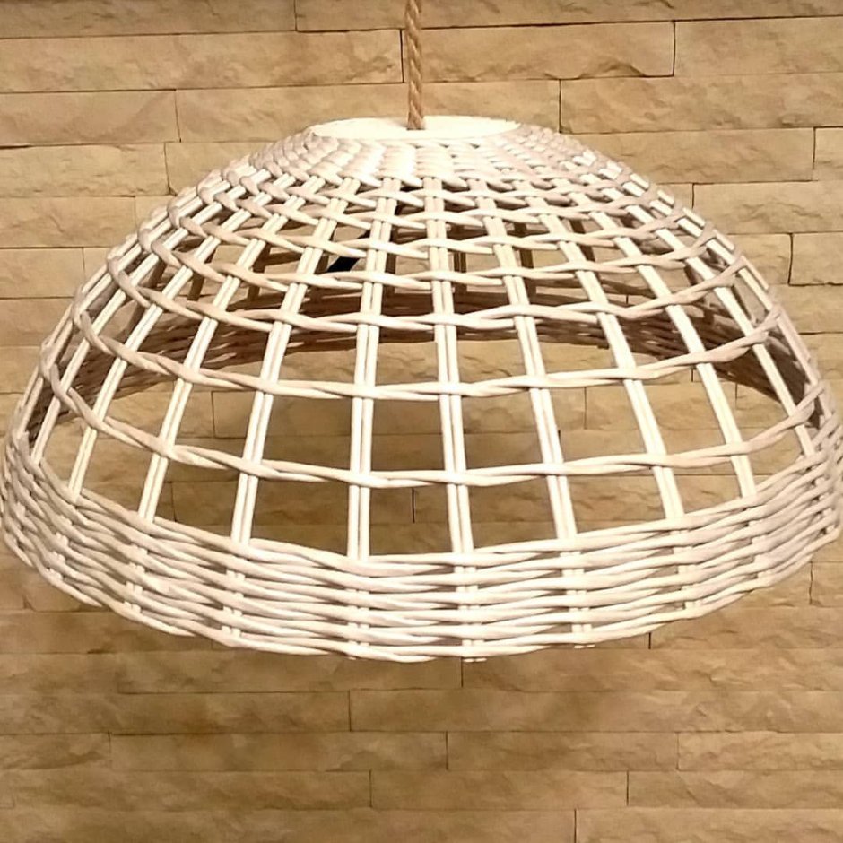 Плетение абажура из лозы своими руками