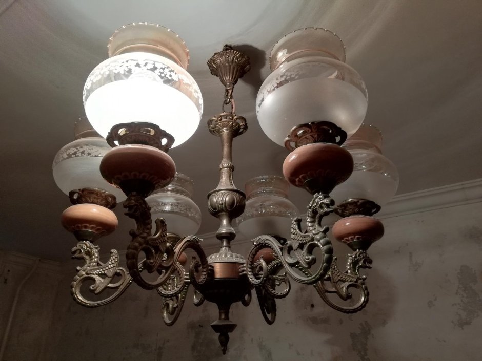 Люстра Tetovo Yugoslavia бронза