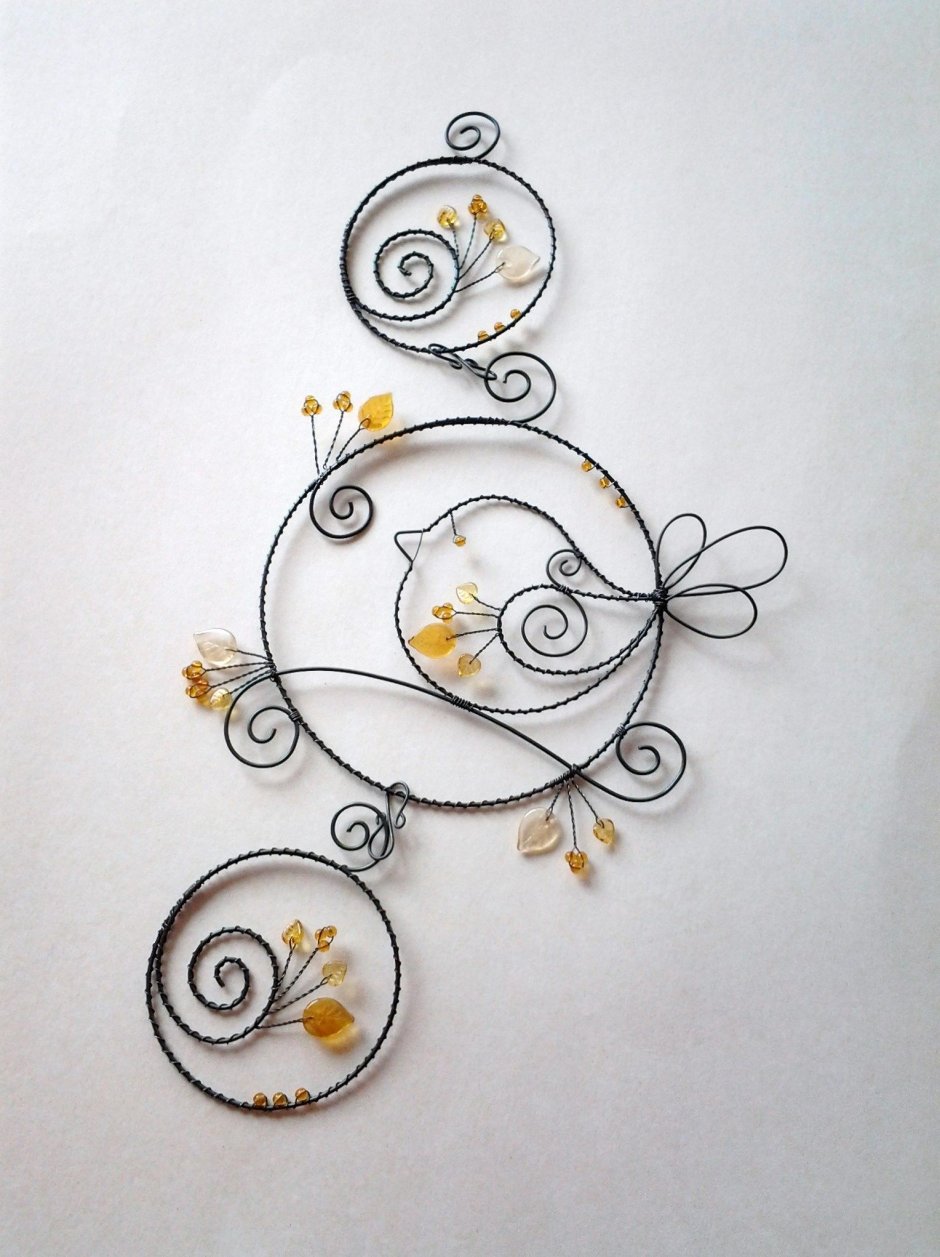 Декор из декоративной проволоки