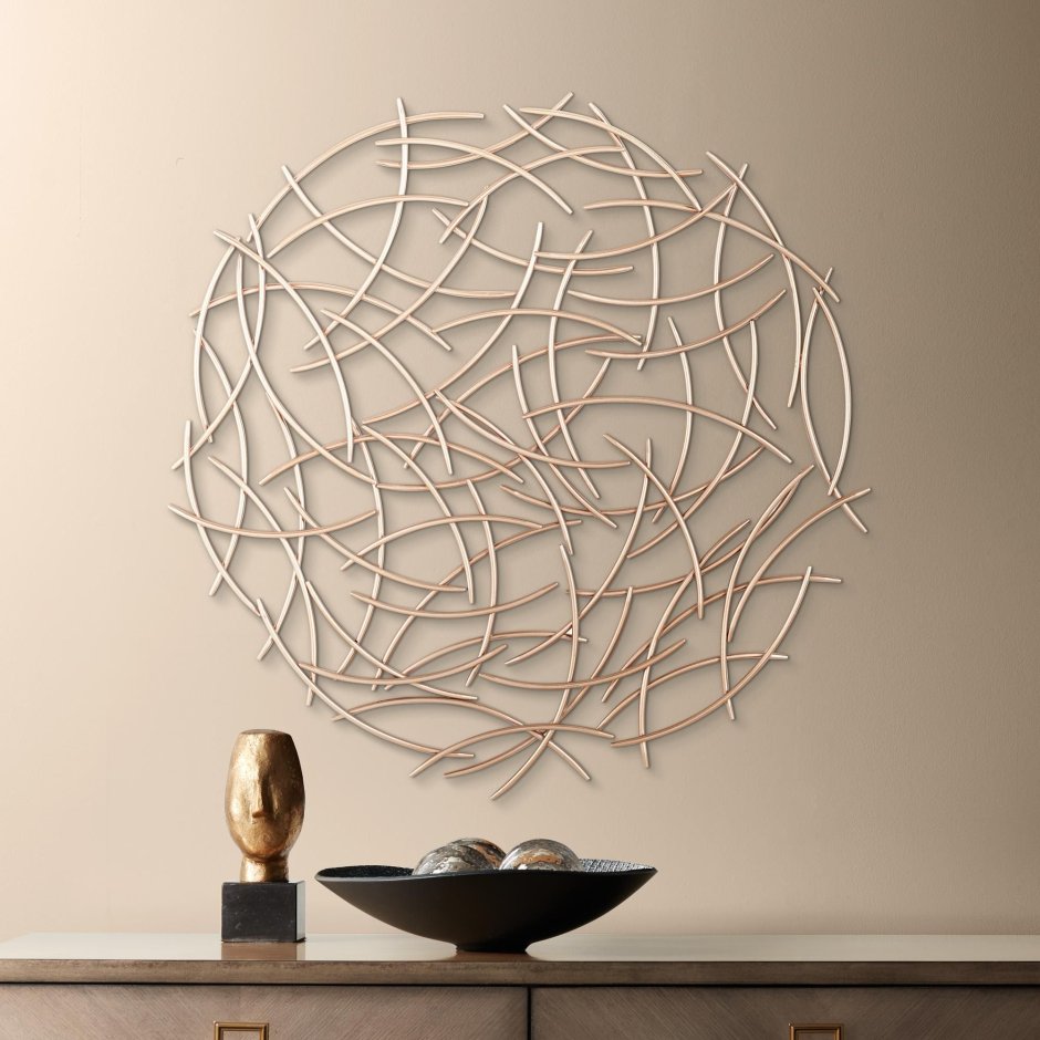 Декор из проволоки на стену