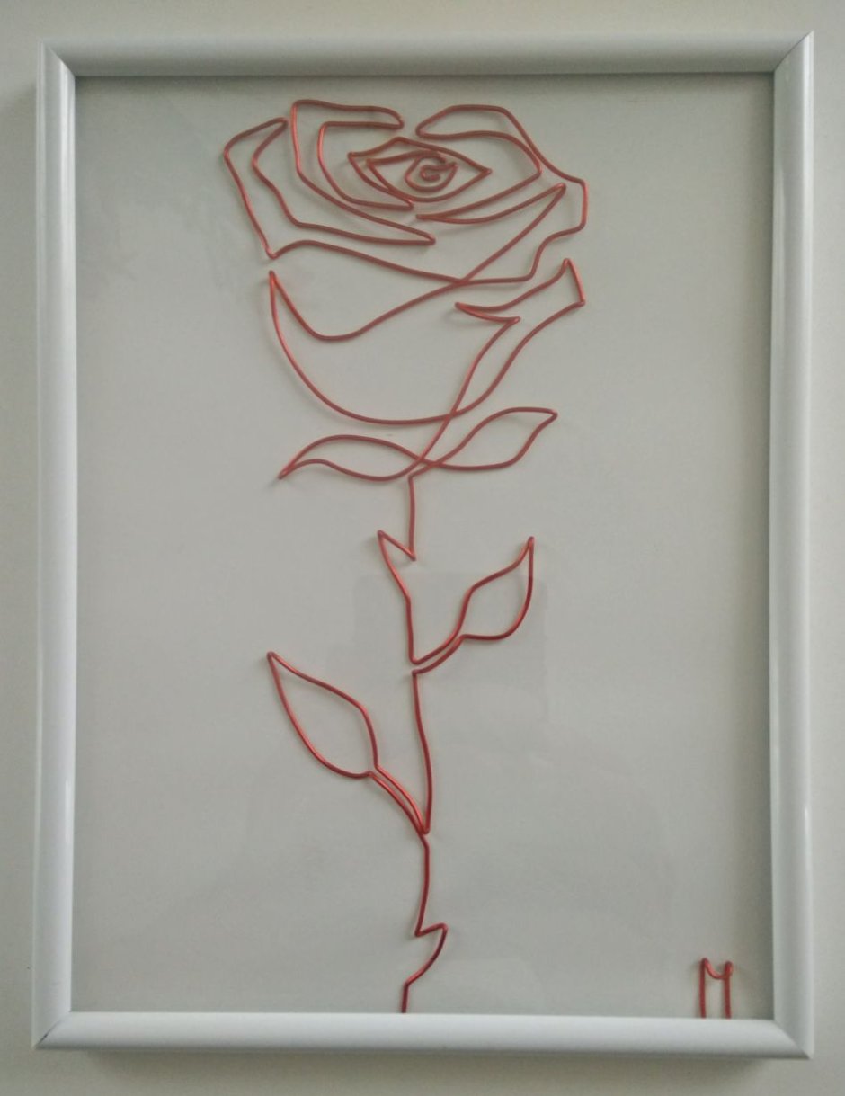 Украшение на стену из проволоки