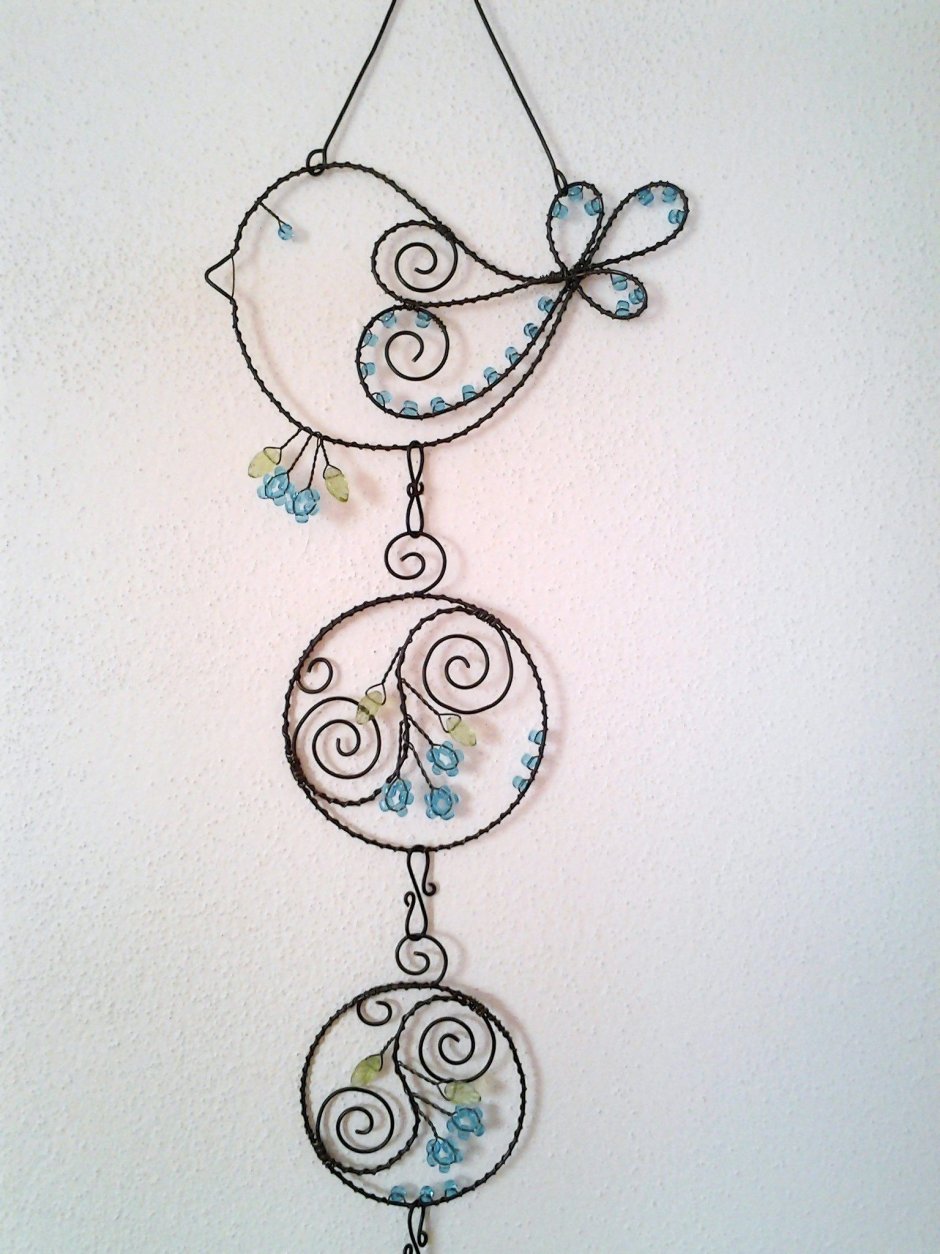 Декоративные украшения из проволоки