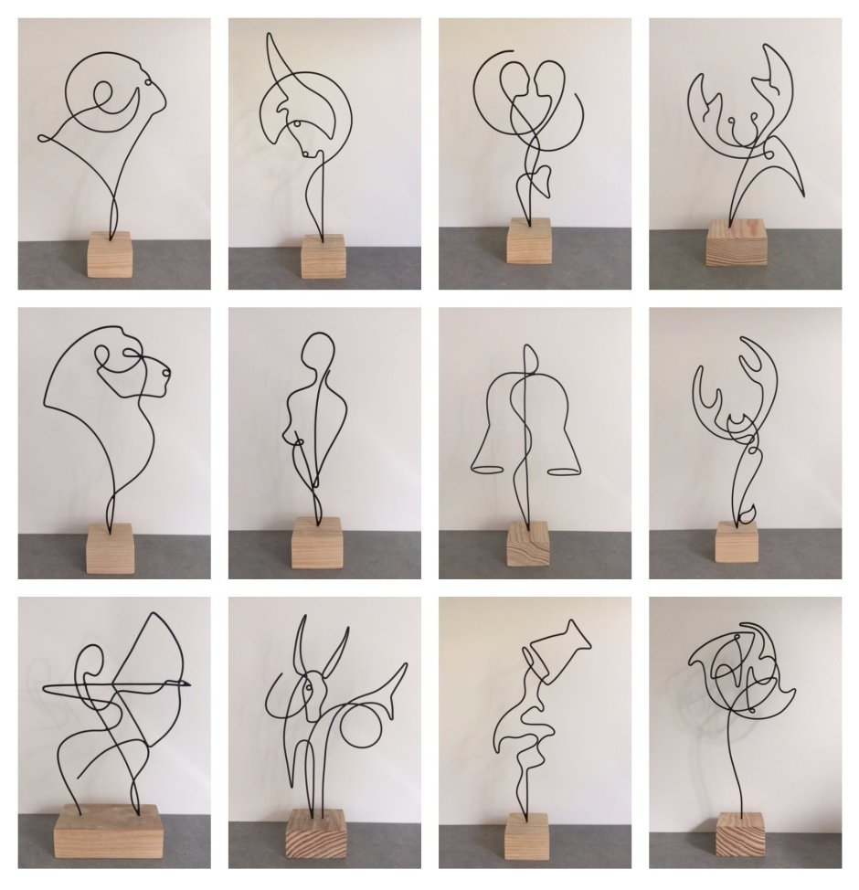 Простые фигуры из проволоки