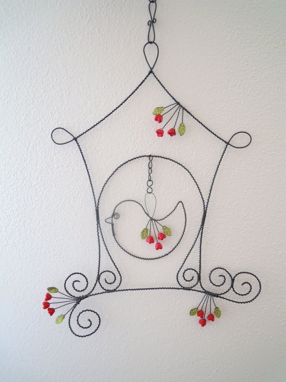 Декор для дома из проволоки