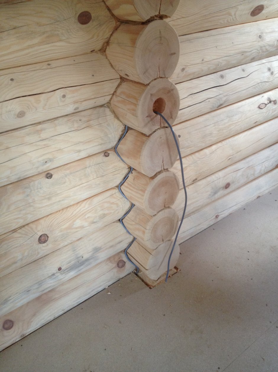 Плинтус в деревянном доме