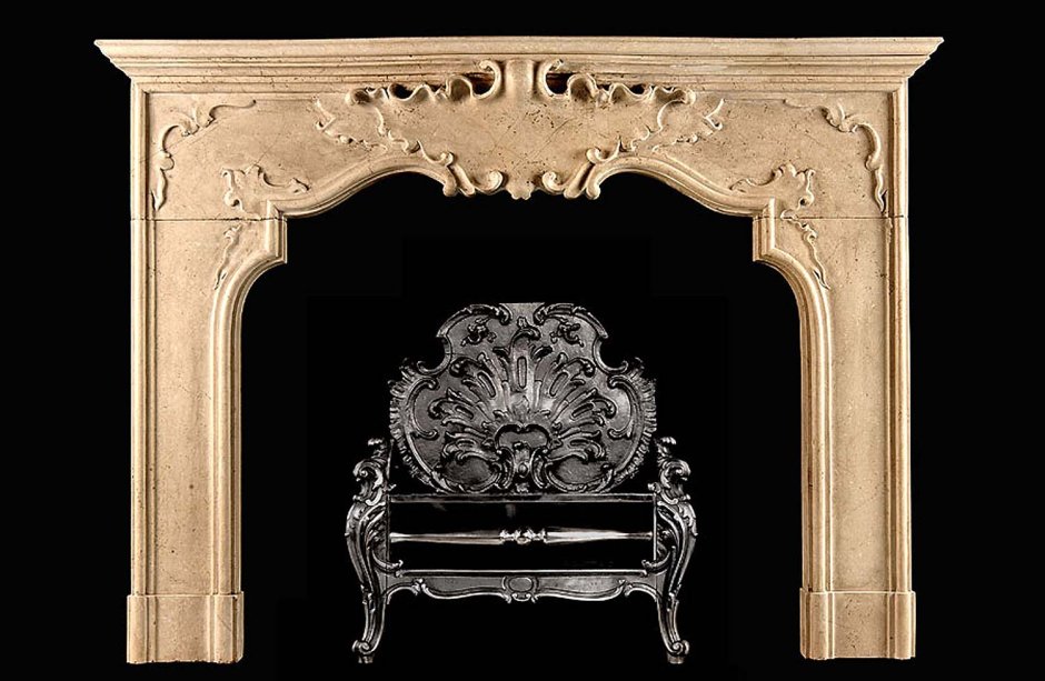 Камин резной старинный