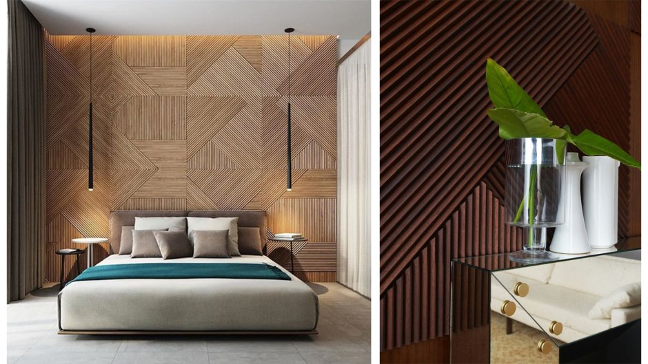 Стеновые деревянные дизайнерские панели