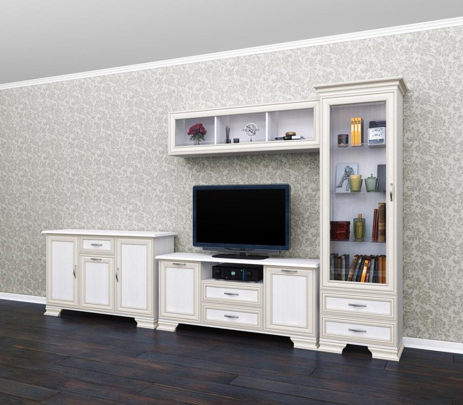 Тумба под телевизор с полками