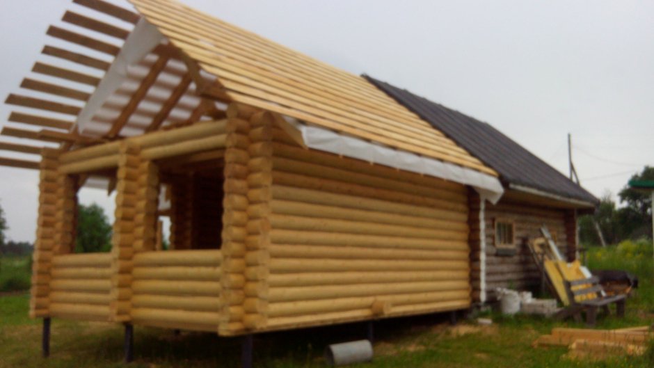 Пристрой из сруба