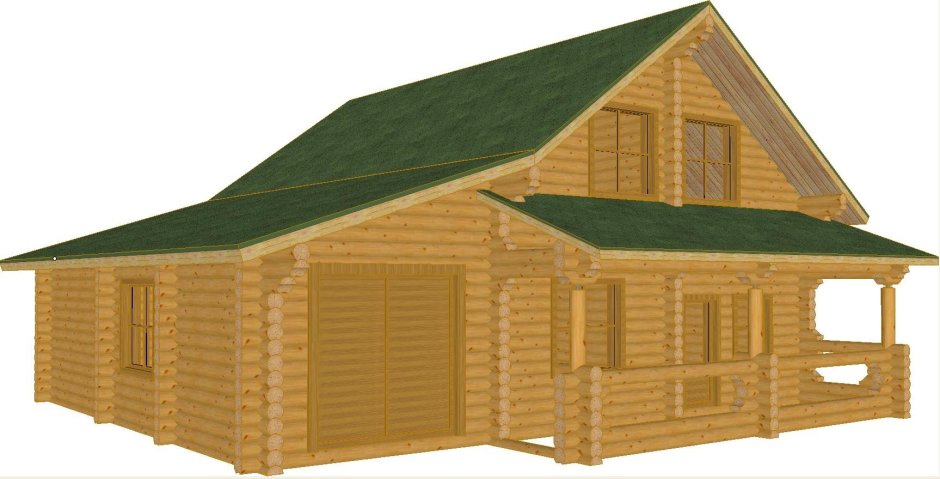 Крыльцо из бревна