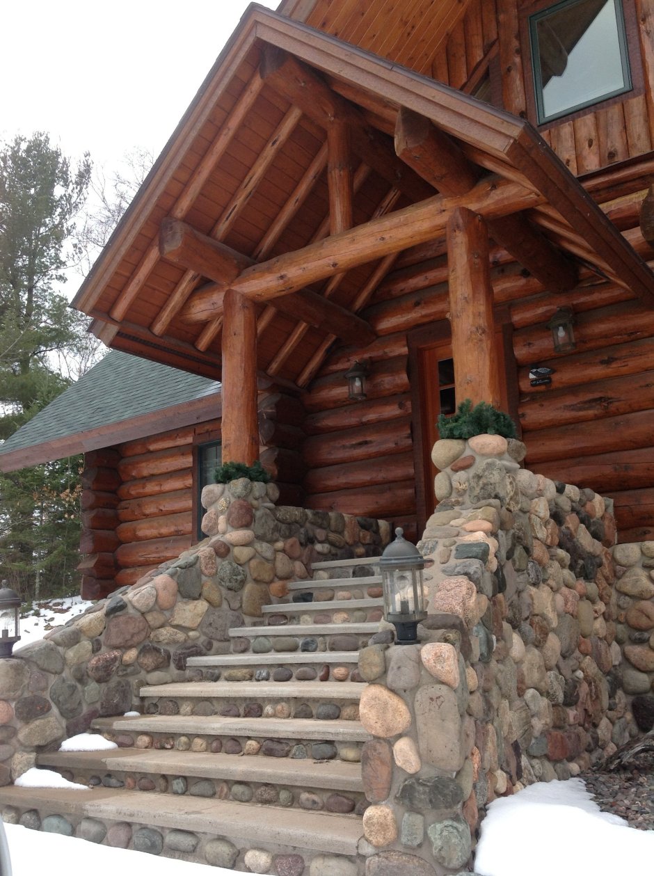 Баня с застекленной верандой