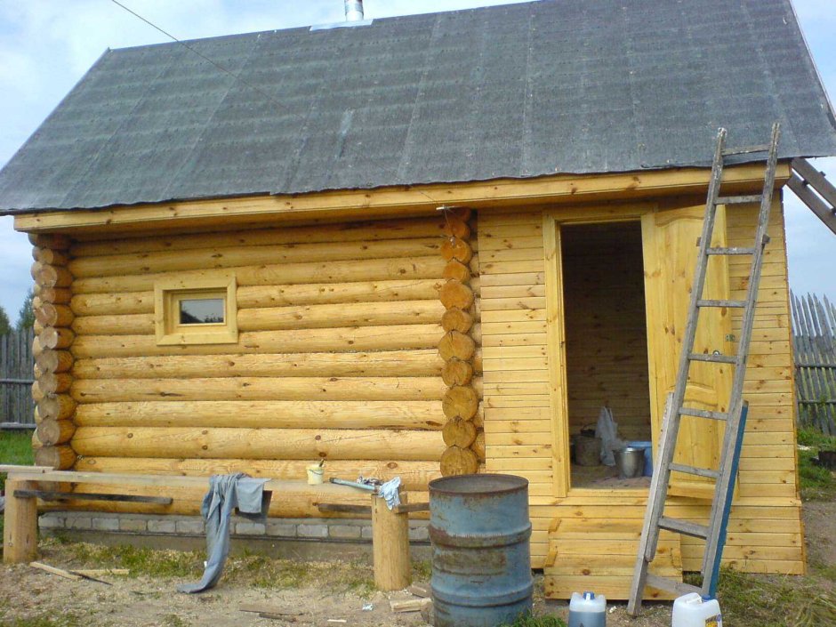 Баня 3*3 с беседкой