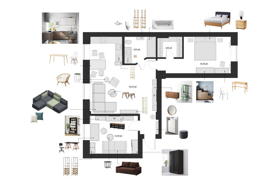 Готовые планировки икеа