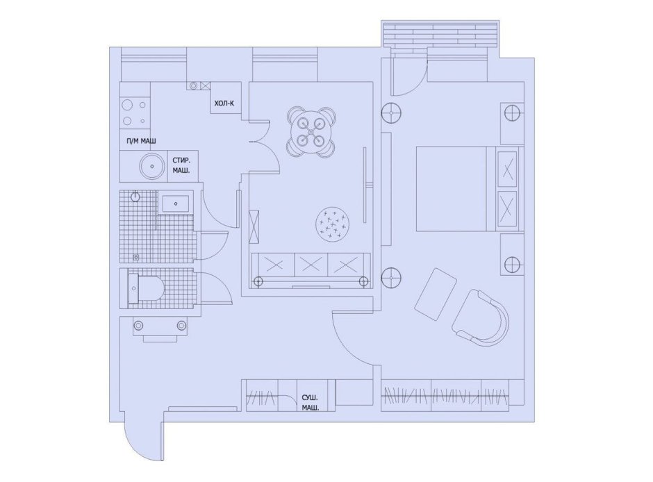 Икеа планировка российских квартир 1 комнатная