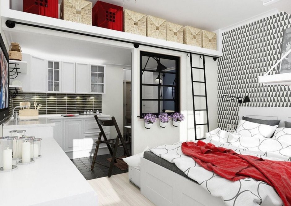 Планировка студии 28 кв.м икеа