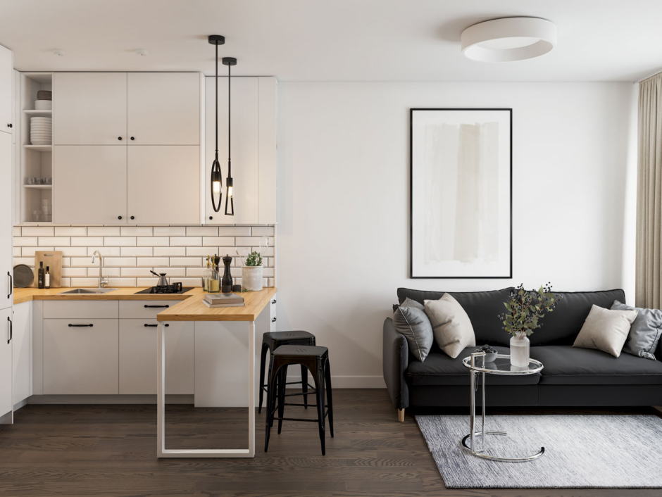 Кухни студии 25кв для квартиры 25 кв.м