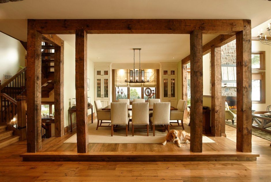 Деревянная колонна