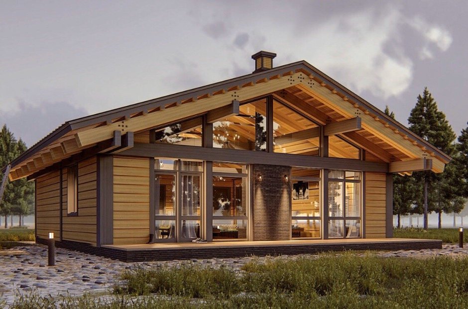 Дом из клееного бруса Альбатрос