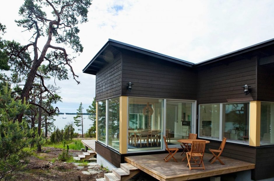 Терраса с панорамными окнами