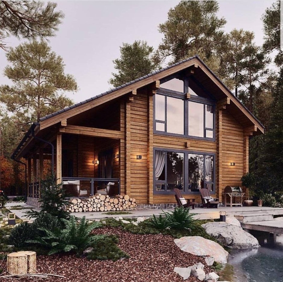 Шале из клееного бруса Алпин проект