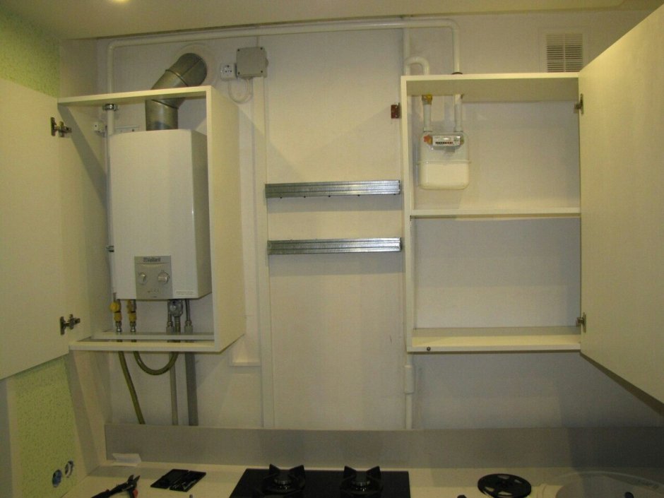 Газовая колонка на кухне