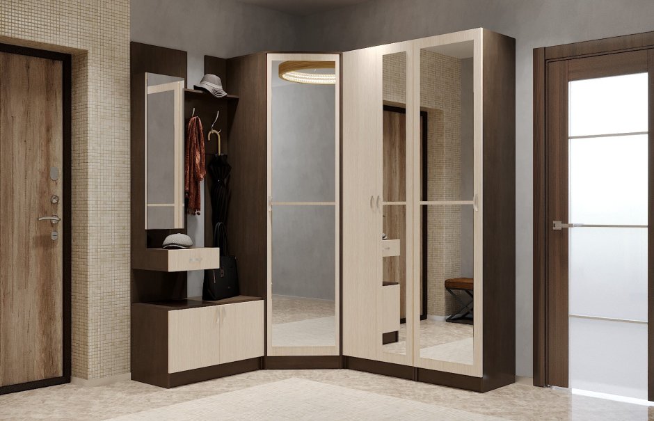 Прихожая в маленький коридор