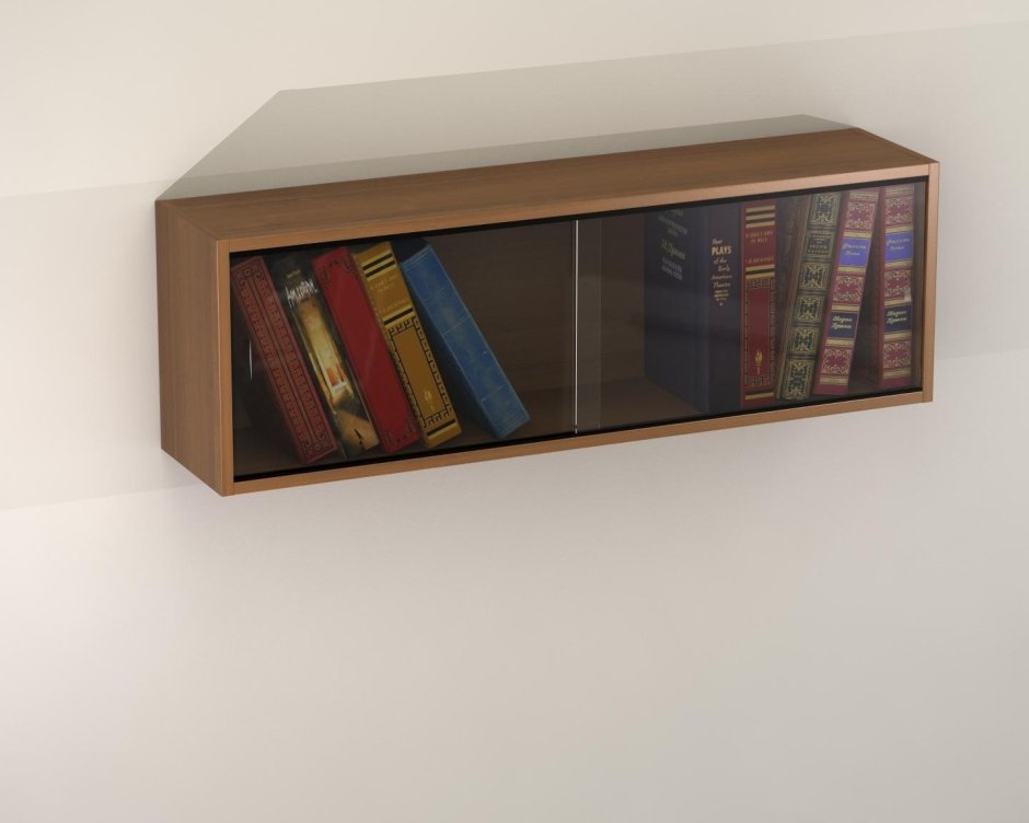 Полка из реек для книг