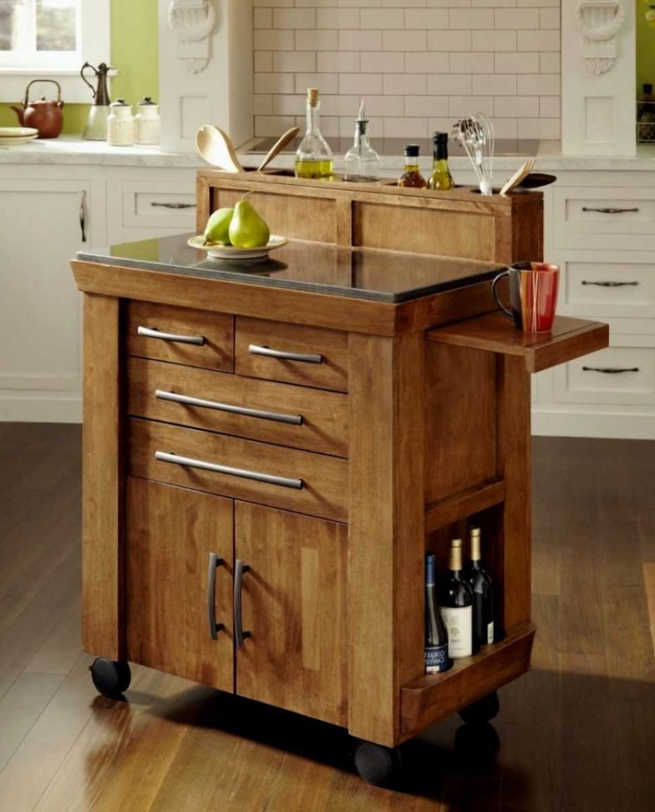 Кухонный шкаф на колесиках