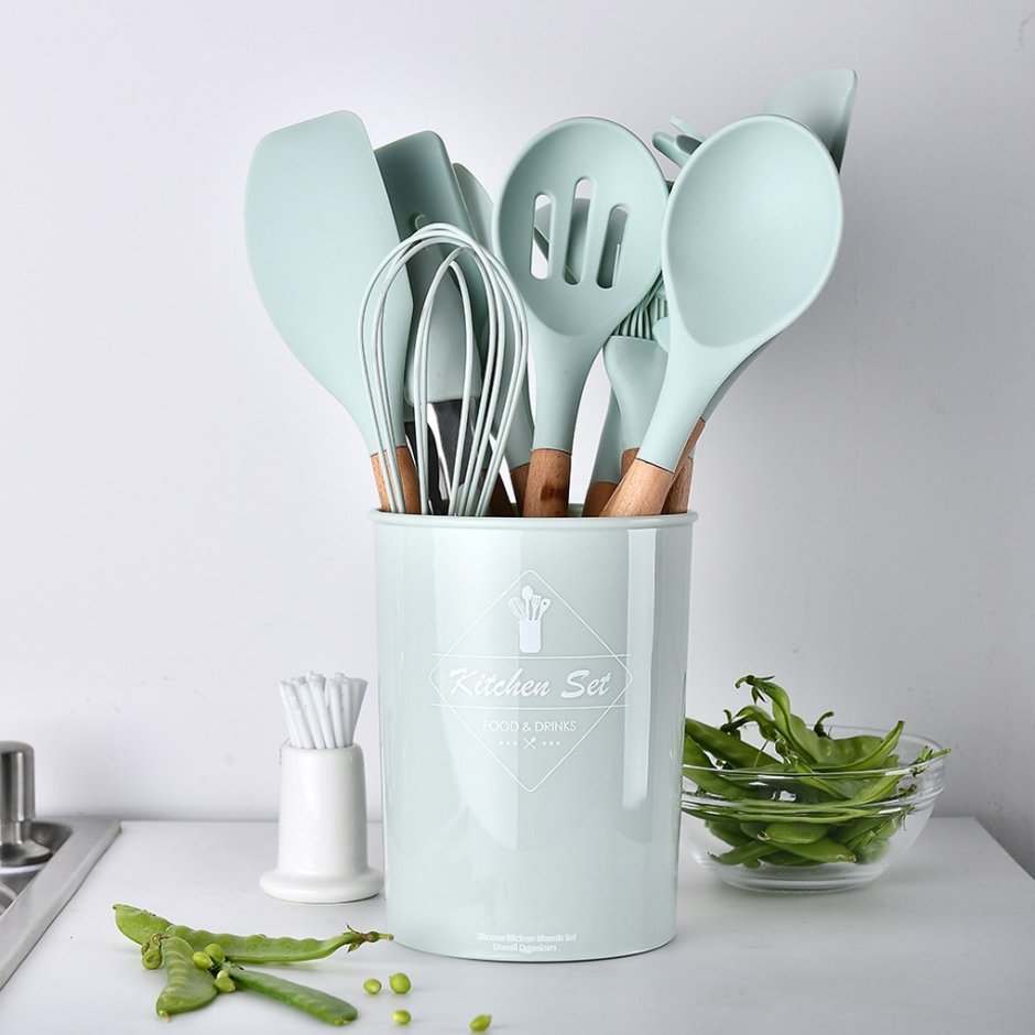 Silicone Kitchen Utensils набор