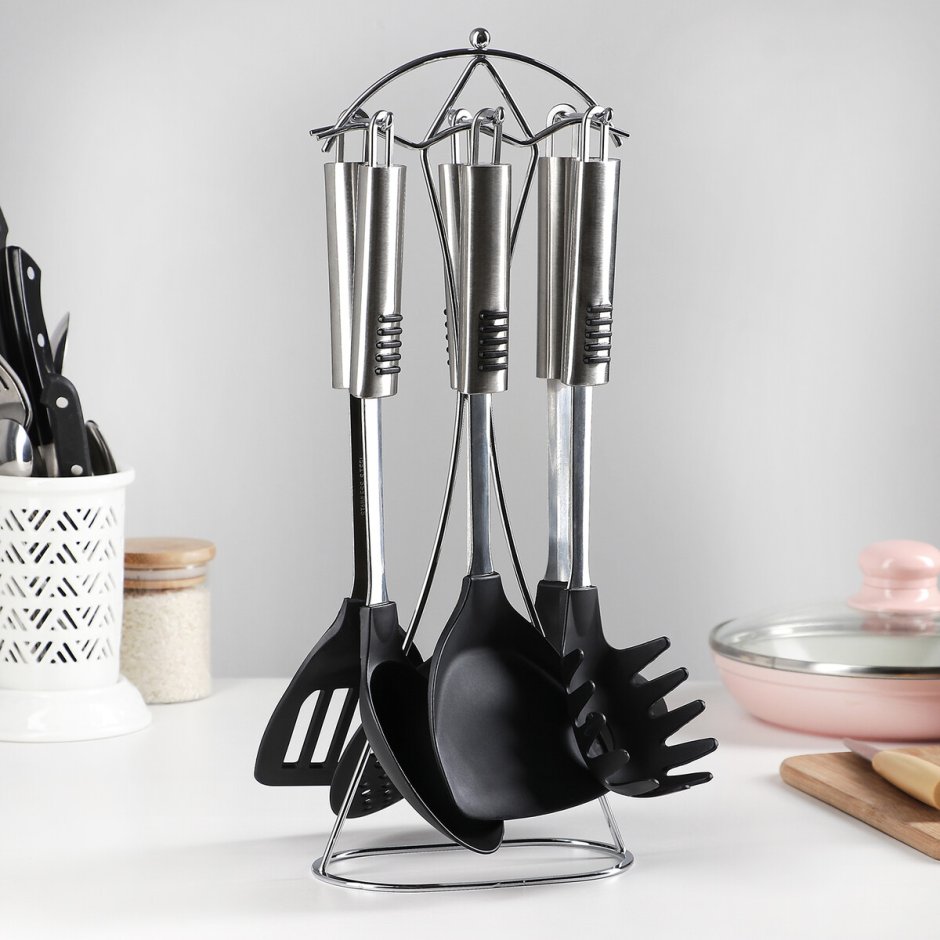 Набор кухонных аксессуаров Moulin Villa Laffrey LF-S-7 на подставке