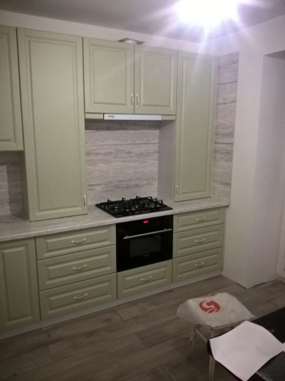 Кухня олива Жемчужная