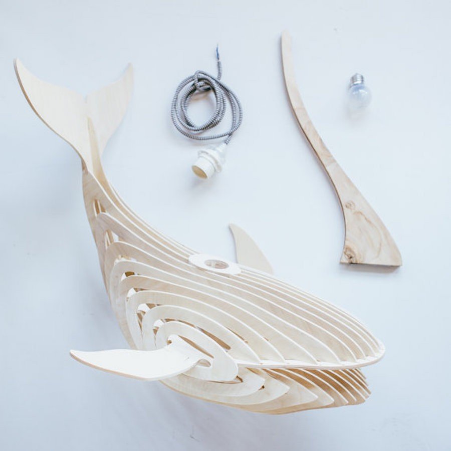 Вешалка рыба из дерева