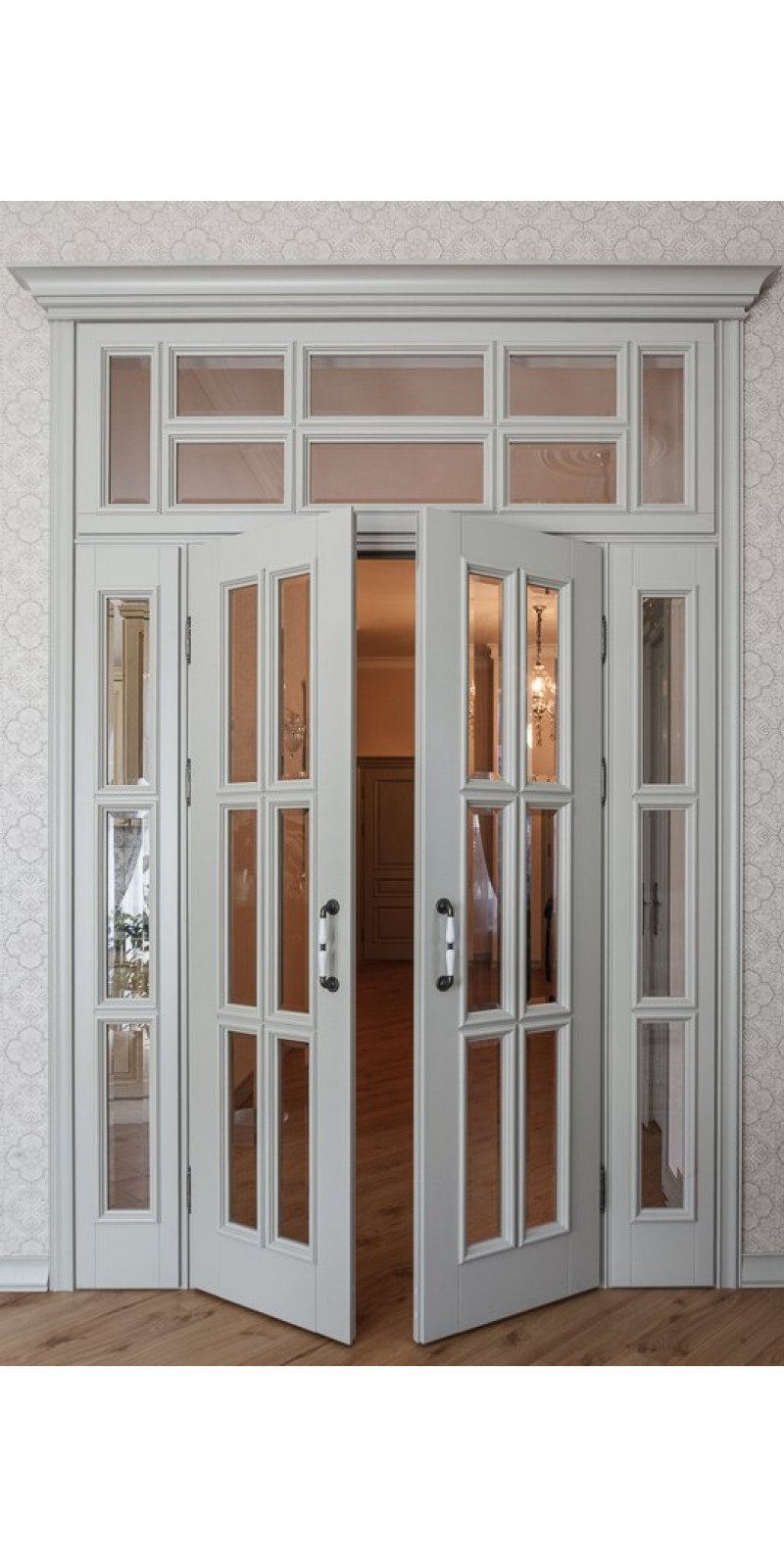 Пластиковые французские окна