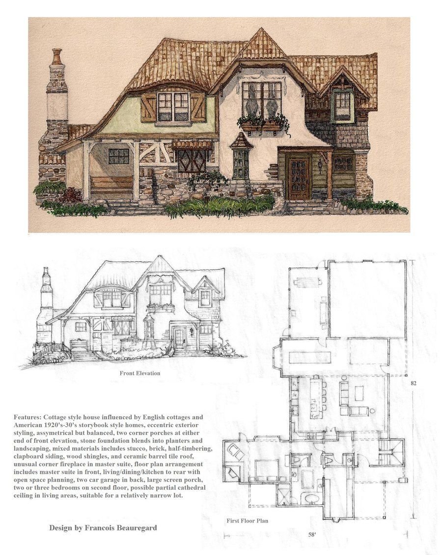 Особняк Тюдор чертеж