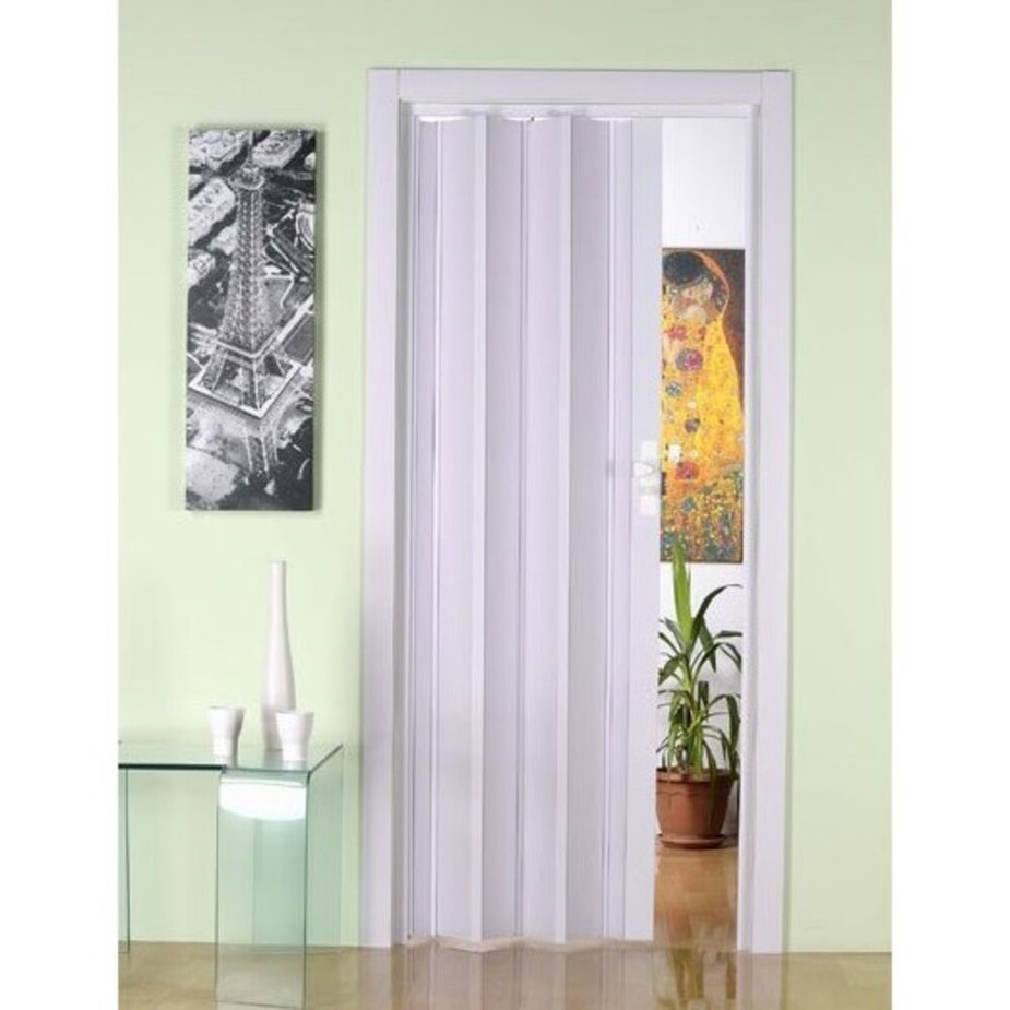 Дверь гармошка Гардиан белый