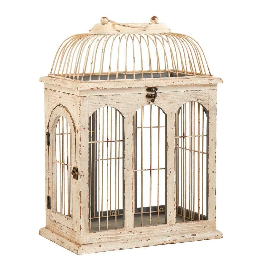 Клетка для птиц декоративная деревянная