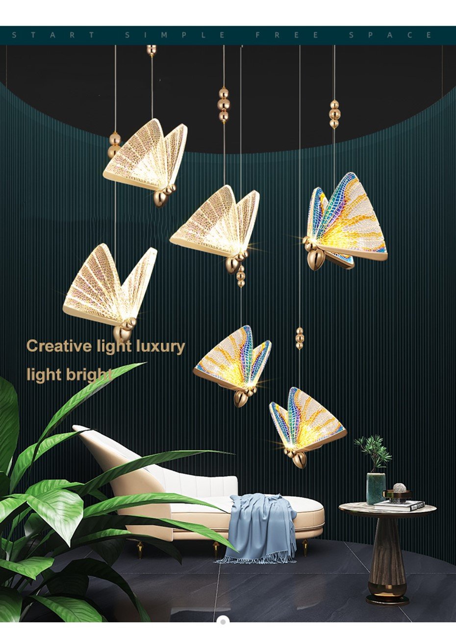 Подвесной светильник бабочка