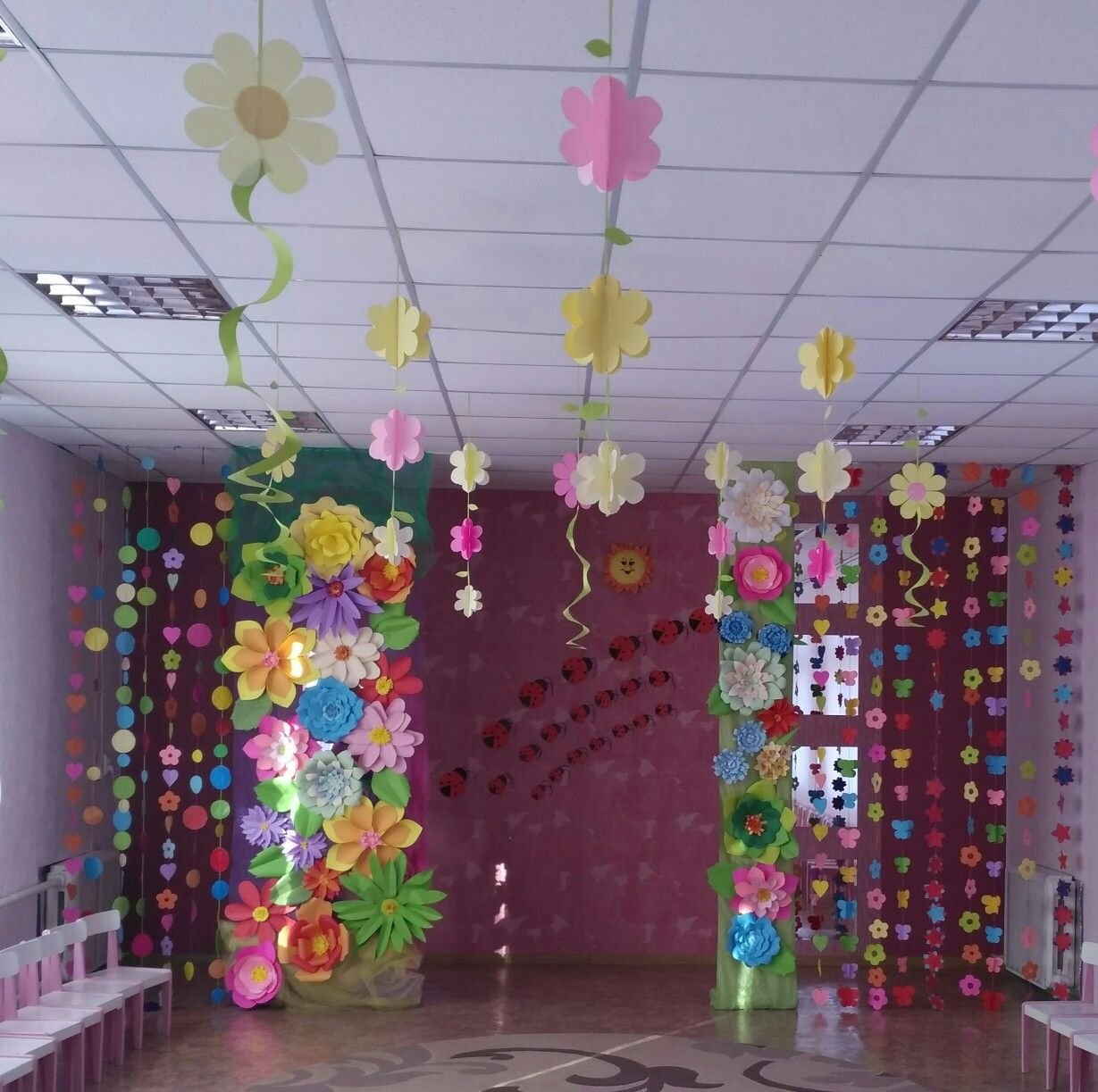 Украсить зал в детском саду