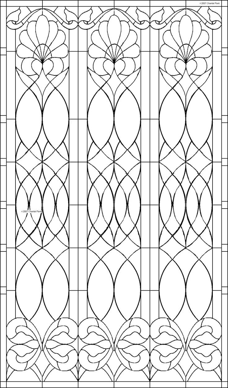 Витраж классический орнамент