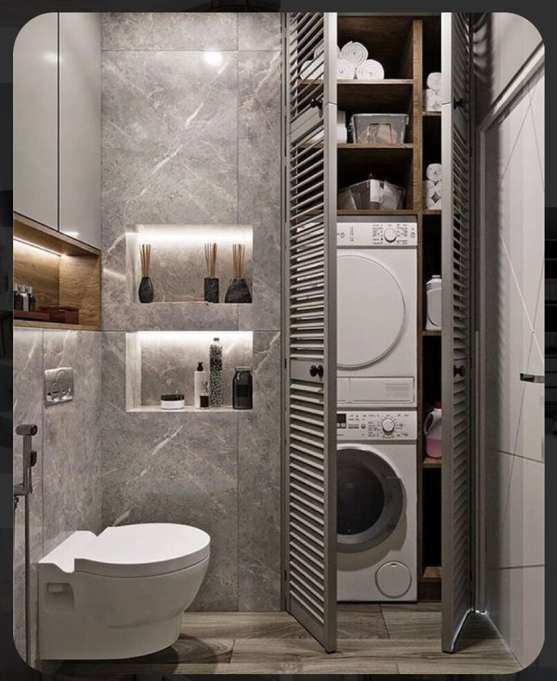 Душевая в скандинавском стиле