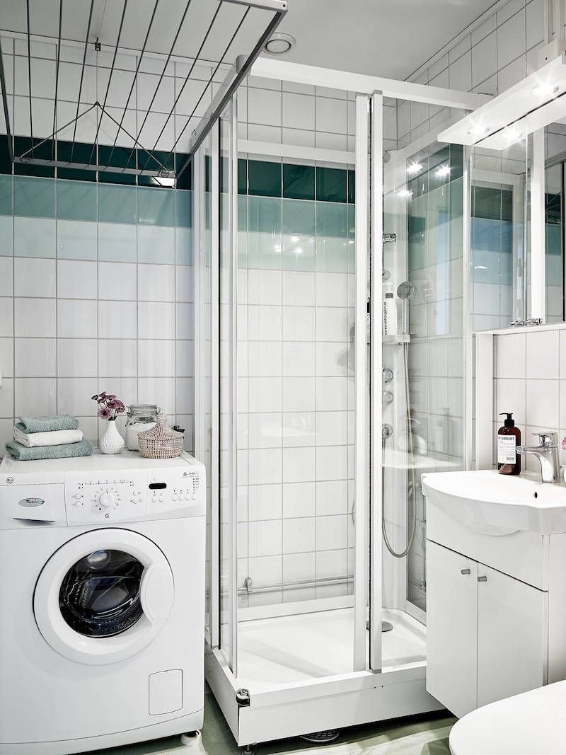 Ванная комната со стиральной машиной