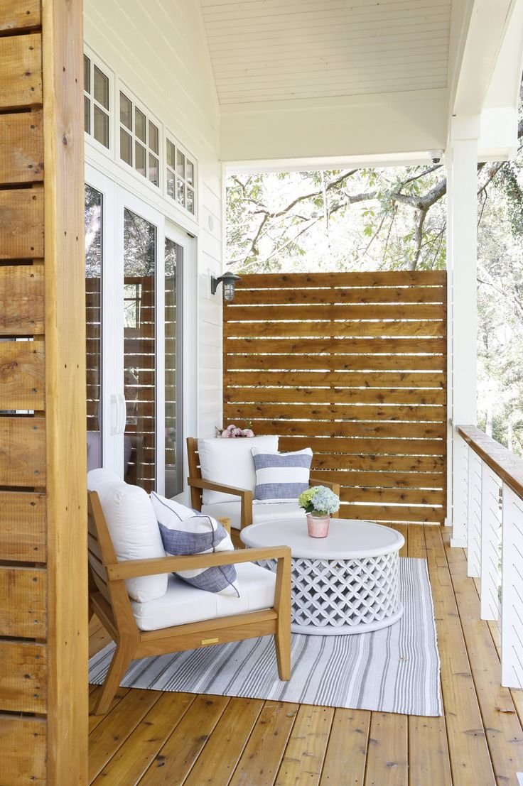 Отделка террасы деревом