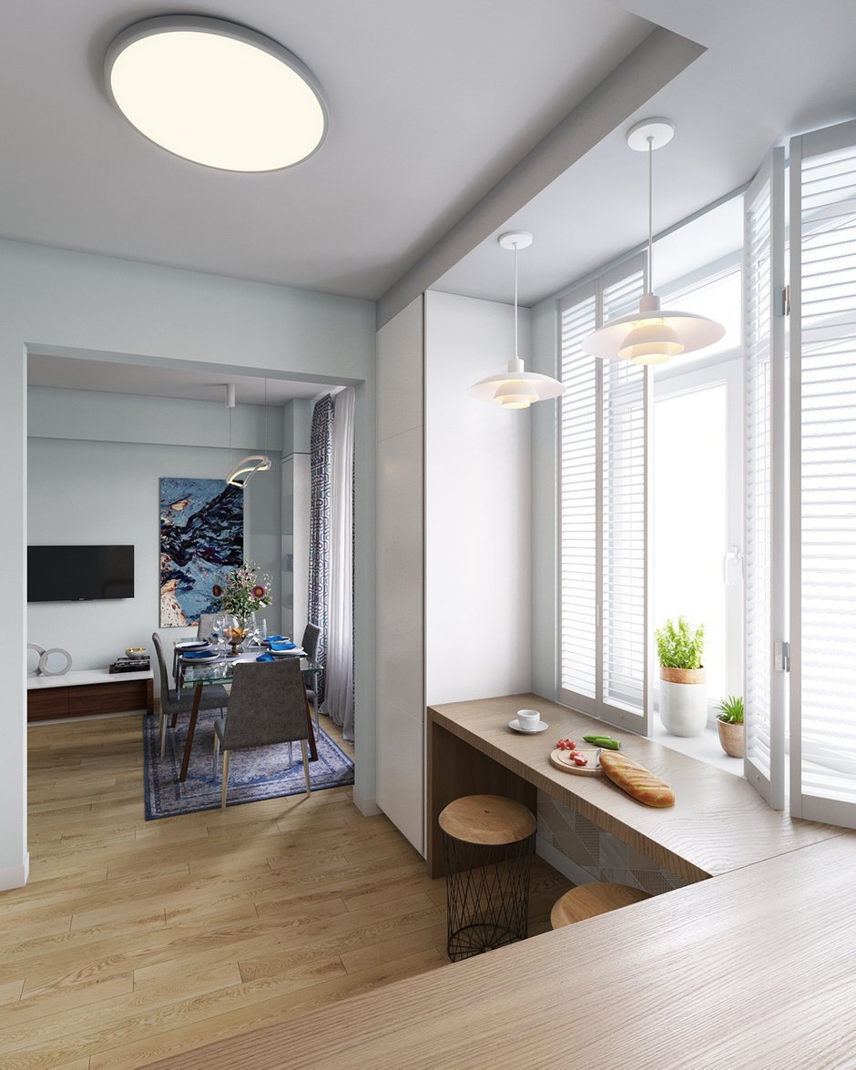 Красивый интерьер двухкомнатной квартиры