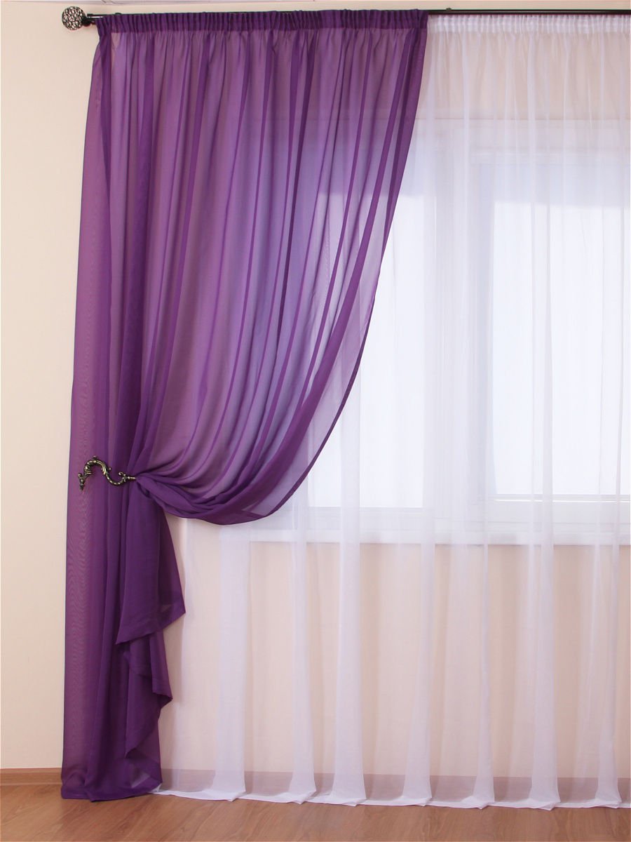 Шторы фиолетовый