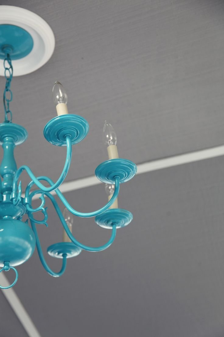 Люстра бирюзового цвета