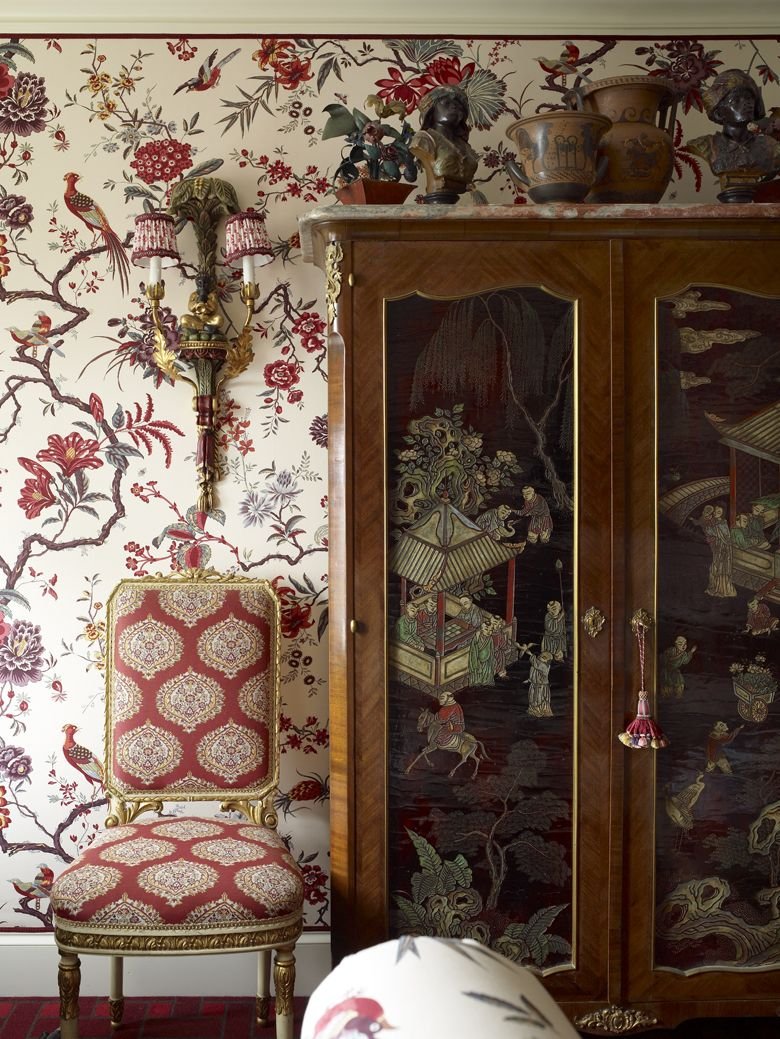Интерьер гостиной в стиле Шинуазри