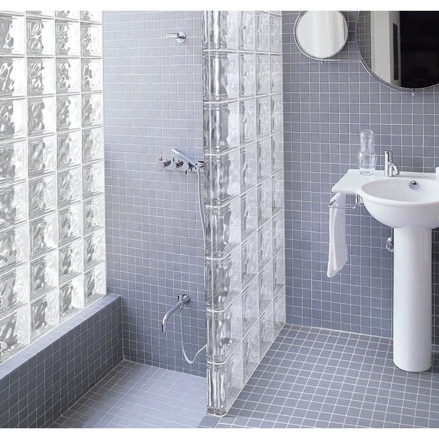 Душевая из стеклоблоков