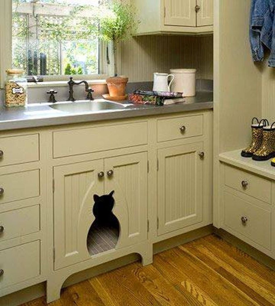 Место для кота на кухне