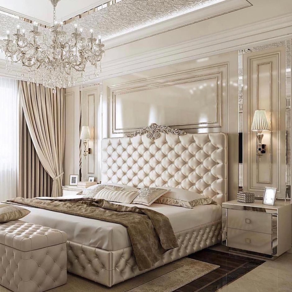 Спальня в современной классике